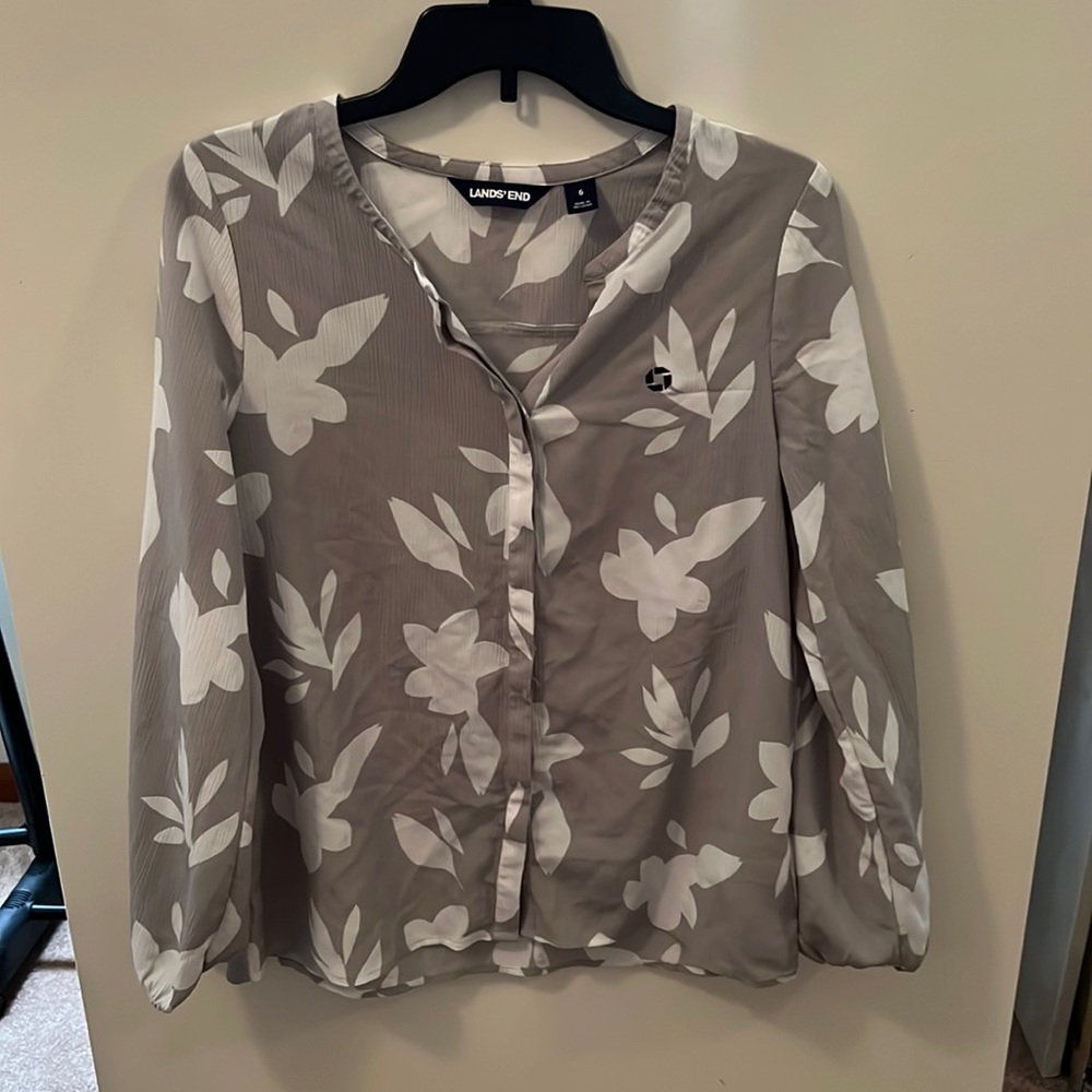 Chase bank lands end blouse